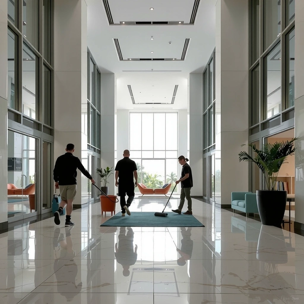 Modern office lobby reflecting Manila business standards