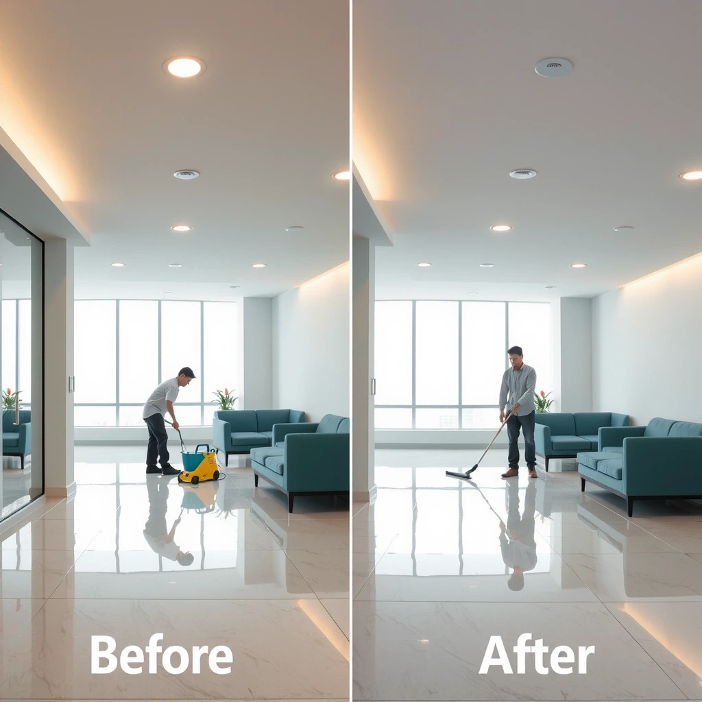 Office floor restoration