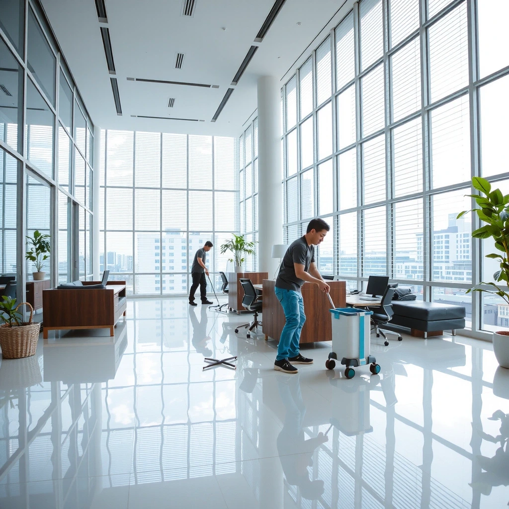 Clean modern office interior