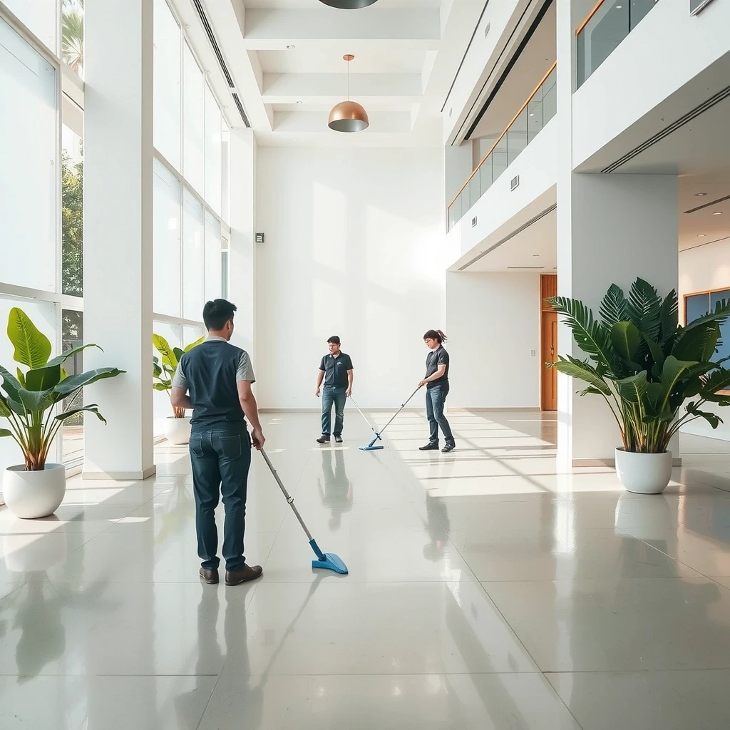 Clean modern office interior